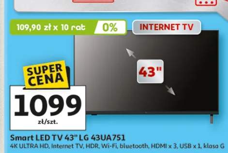 Smart LED TV 43" LG 43UA751