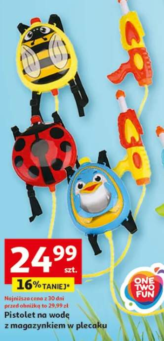 Pistolet na wodę z magazynkiem w plecaku