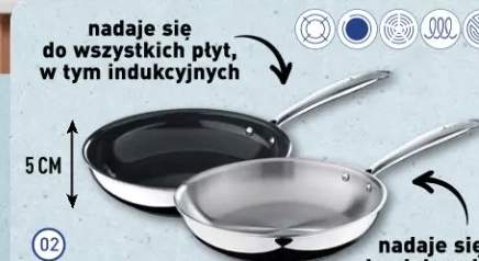 patelnia ze stali nierdzewnej