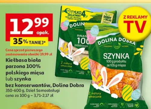 Szynka parzona 100% polskiego mięsa lub szynka bez konserwantów