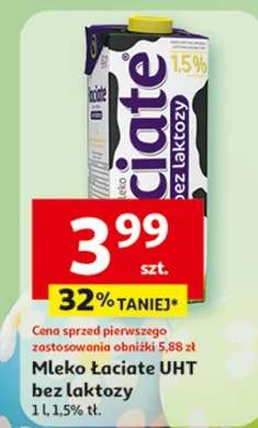 Mleko Łaciate UHT bez laktozy