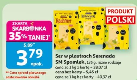 Ser w plastrach Serenada SM Spomlek różne rodzaje