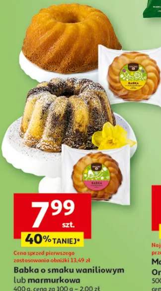 Babka o smaku waniliowym lub marmurowa