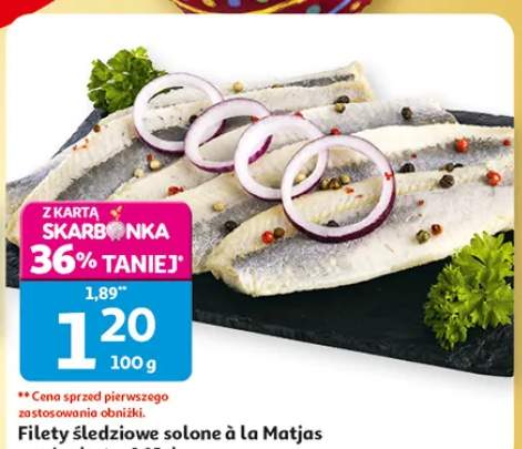 Filety śledziowe solone à la Matjas