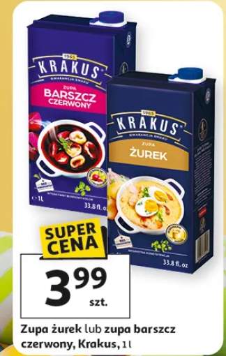 Zupa żurek lub zupa barszcz czerwony