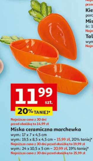 Miska ceramiczna marchewka