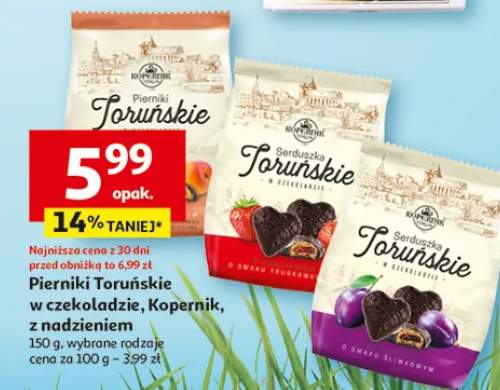 Pierniki Toruńskie w czekoladzie, Kopernik, z nudzieniem