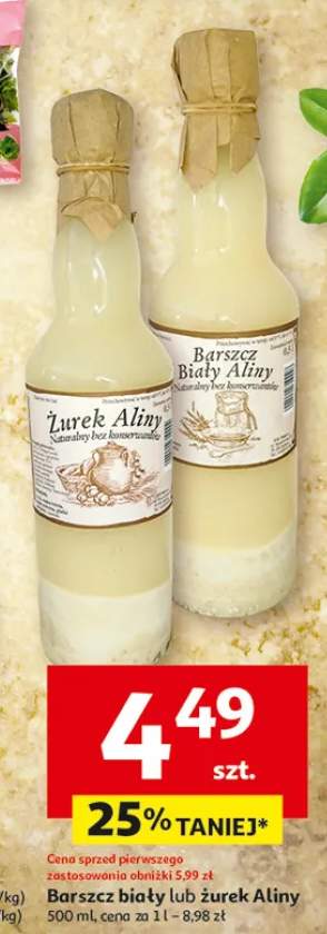 Barszcz biały lub żurek Aliny