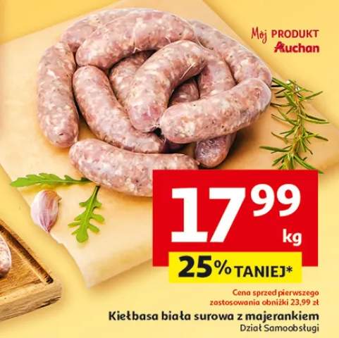 Kiełbasa biała surowa z majerankiem