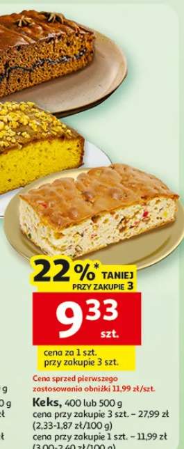 Piernik przekładany, 350g lub keks cytrynowe, 400g