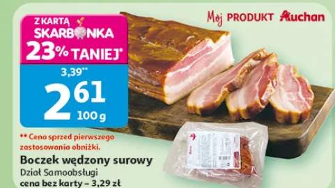 Boczek wędzony surowy