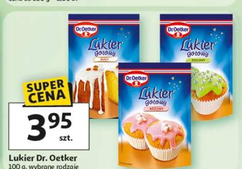 Lukier gotowy różne rodzaje