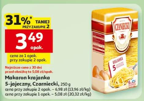 Makaron krajanka 5-jajeczny lub Czarniecki