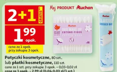 Patyczki kosmetyczne lub płatki kosmetyczne