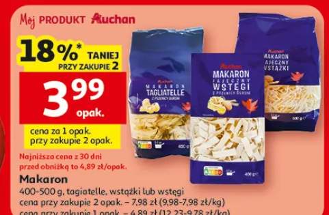 Makaron tagliatelle, wstążki lub wstęgi