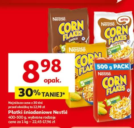 Płatki śniadaniowe Nestlé wybrane rodzaje