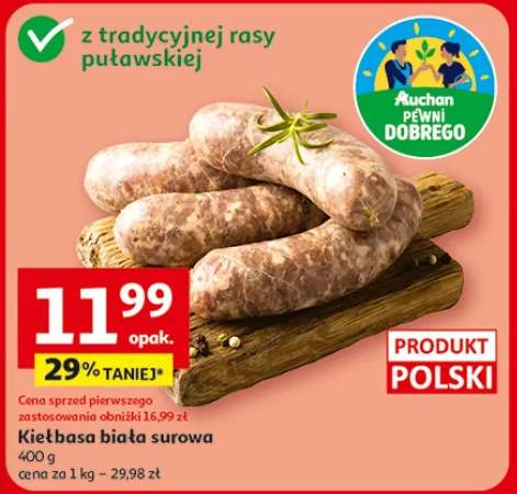 Kiełbasa biała surowa
