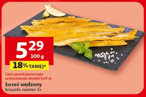 Łosoś wędzony brzuszki, rozmiar 3+