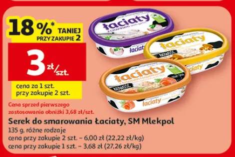 Serek do smarowania Laciaty, SM Mlekpol różne rodzaje