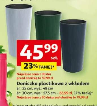 Doniczka plastikowa z wkładem