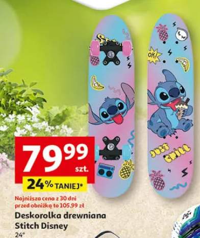 Deskorolka drewniana Stitch Disney 24"