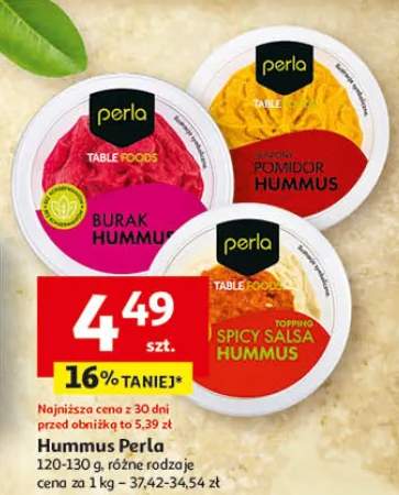 Hummus Perla różne rodzaje 120-130g