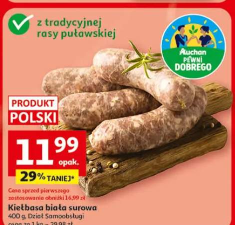 Kiełbasa biała surowa Dział Samoobsługi