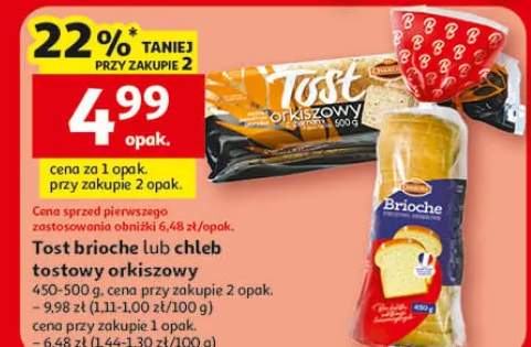Tost brioche lub chleb tostowy orkiszowy