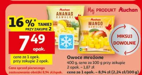 Owoce mrożone Ananas, Mango