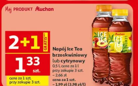 Napój Ice Tea brzoskwiniowy lub cytrynowy 0.5 l