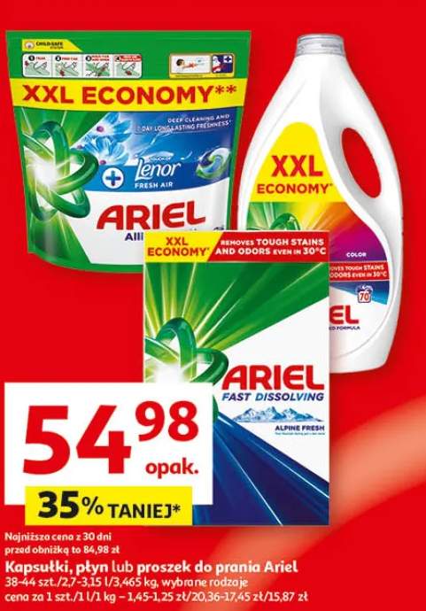 Kapsułki, płyn lub proszek do prania