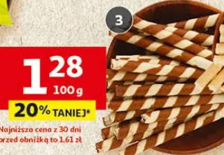 Rurki waflowe różne smaki