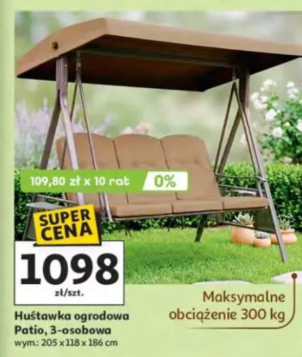 Huśtawka ogrodowa Patio, 3-osobowa