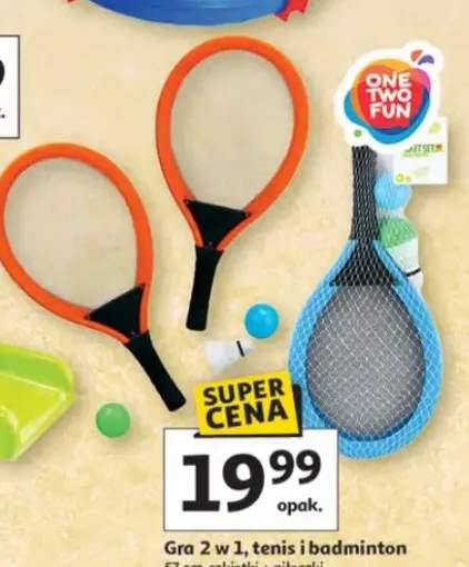 Gra 2 w 1, tenis i badminton 57 cm, rakietki + piłeczki