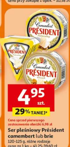 Ser pleśniowy Président Camembert lub brie