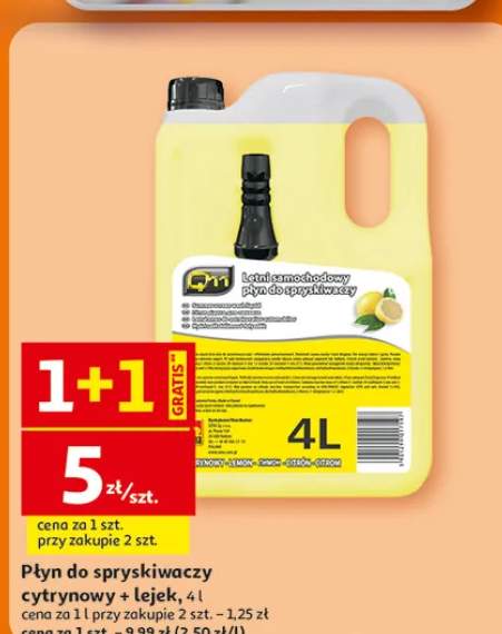 Płyn do spryskiwaczy cytrynowy + lejek