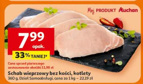 Schab wieprzowy bez kości, kotlety