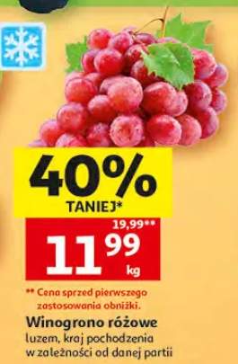 Winogrona różowe luzem