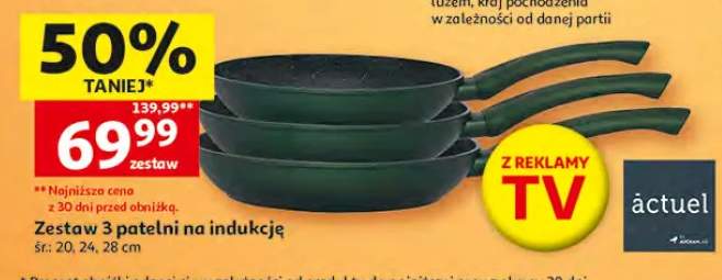 Zestaw 3 patelni na indukcję