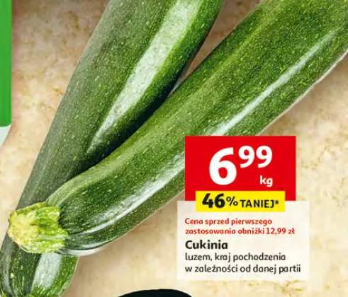 Cukinia luzem, kraj pochodzenia w zależności od danej partii