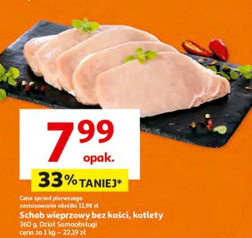 Schab wieprzowy bez kości, kotlety