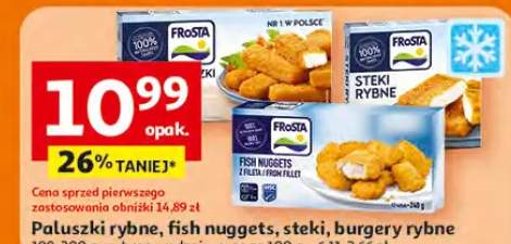 Paluszki rybne, fish nuggets, steki, burgery rybne