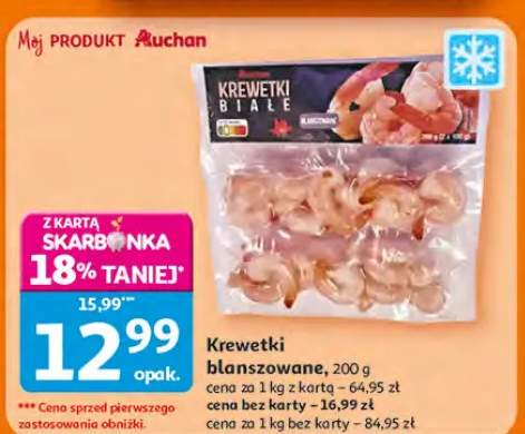 Krewetki blanszowane