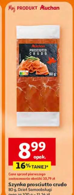 Szynka prosciutto crudo Dział Samoobsługi