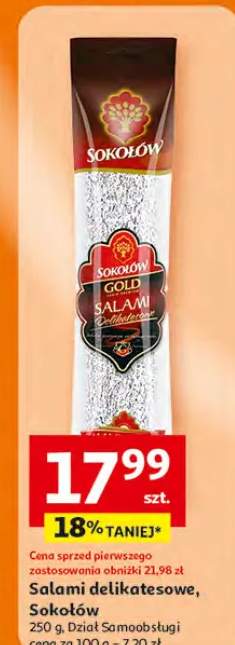 Salami delikatesowe Sokołów Gold