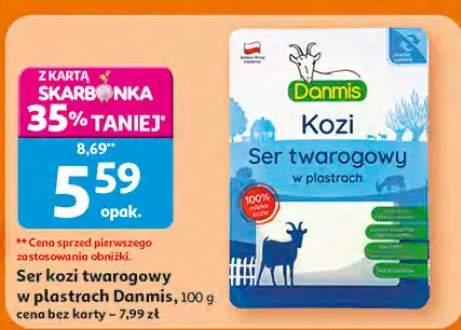 Ser kozi twarogowy w plastrach