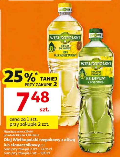 Olej Wielkopolski rzepakowy z oliwą lub słonecznikowy