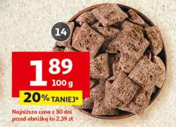 Poduszkowce zbożowe z kremem o smaku czekoladowym