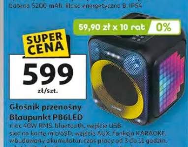 Głośnik przenośny Blaupunkt PB6LED