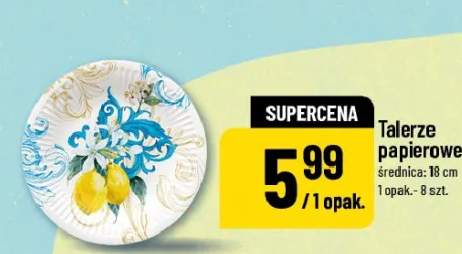 talerze papierowe